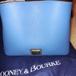 Dooney & Bourke Pebble Leather Mini Barlow In Azure